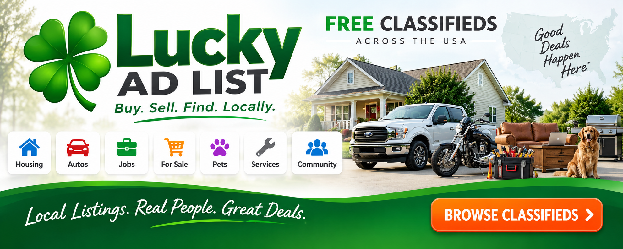Lucky AD List - Free Classifieds Across the USA
